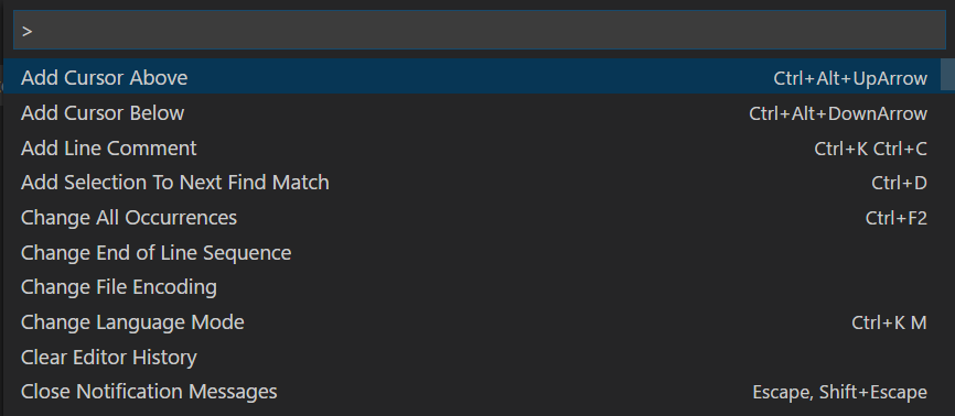 Command Palette