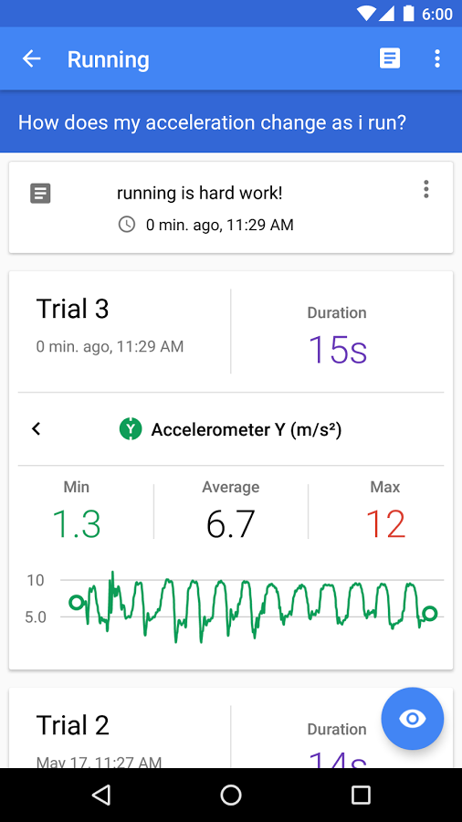    Science Journal- screenshot  