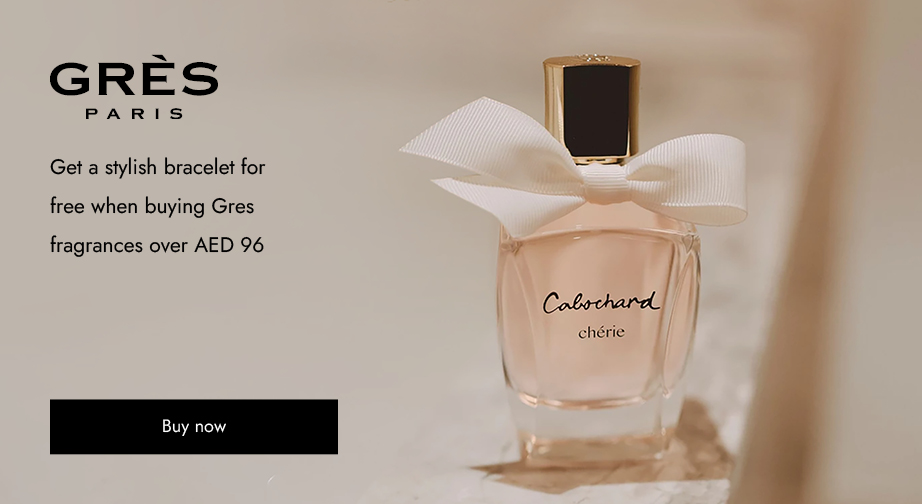 Buy Gres fragrances totaling AED 96 or more and receive a stylish bracelet as a gift.