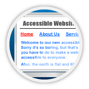 Myth #1 - Accessible websites are ugly and boring.