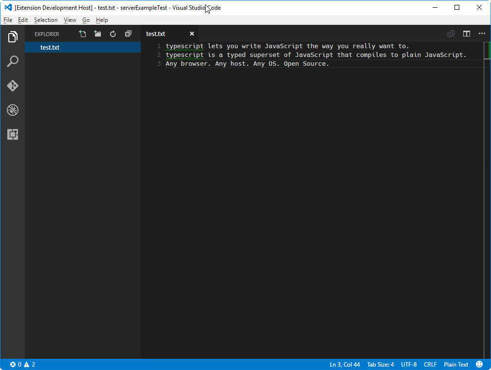 Validating a text file