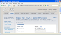 Managing forums