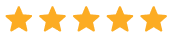 Five Gold Stars Rating Icon - WPForms Five gold stars rating icon