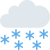Cloud with snow 🌨