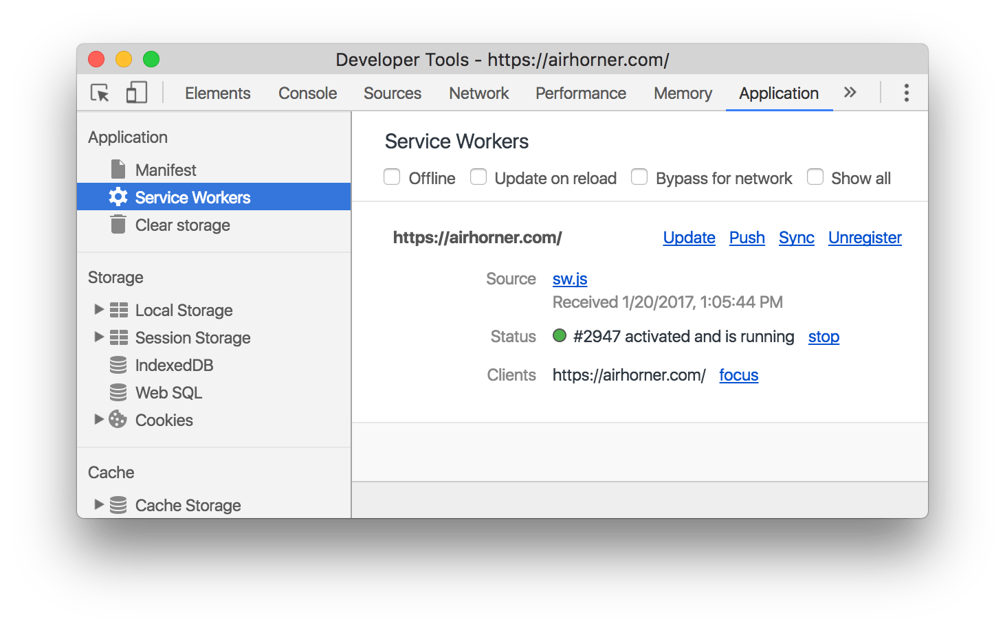 Application Panel