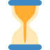 Hourglass with flowing sand ⏳