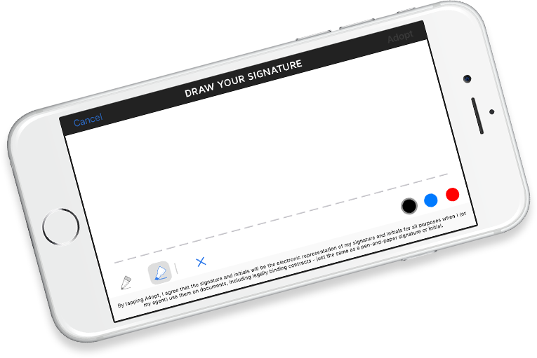 DocuSign mobile electronic signature app