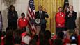 Obama Welcomes Olympians to White House
