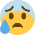 Face with open mouth and cold sweat 😰