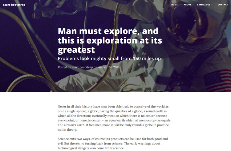 Free Bootstrap Blog Theme - Start Bootstrap