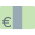 Banknote with euro sign 💶
