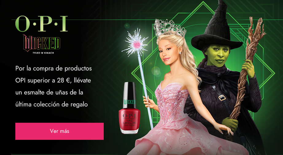 Por la compra de productos OPI superior a 28 €, llévate un esmalte de uñas OPI Wicked Nail Lacquer (tono Nessa-Ist Rose) de regalo