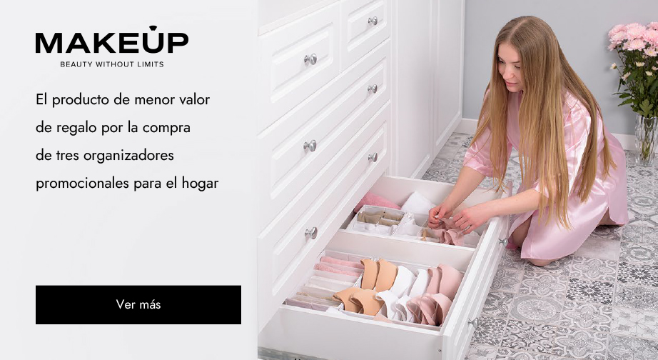 El producto de menor valor de regalo por la compra de tres organizadores promocionales para el hogar