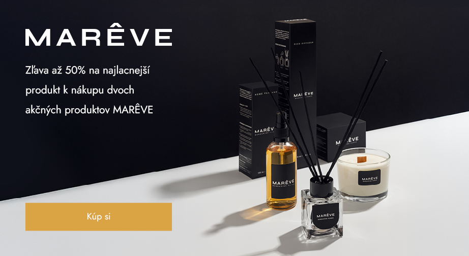 Zľava až 50% na najlacnejší produkt k nákupu dvoch akčných produktov MARÊVE