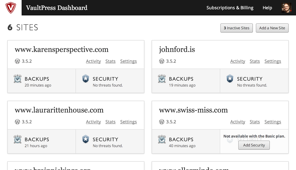 Protect All Your&nbsp;Sites
