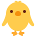 Front-facing baby chick 🐥