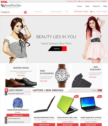 Premium WordPress eCommerce (WooCommerce) Theme – AccessPress Store Pro