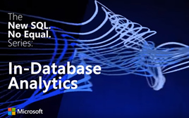 The new SQL no equal Series in-database analytics.
