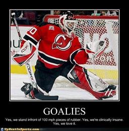 'Let's hear it for #goalies
#NHL #Hockey'