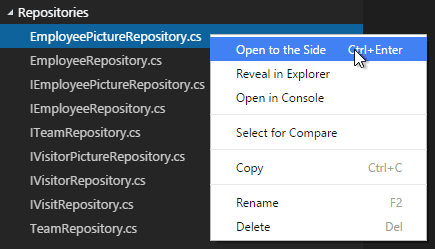 Explorer Menu