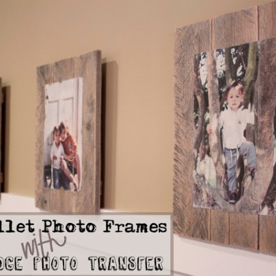 DIY Pallet Photo Frames with Mod Podge Photo Transfer