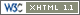 valid xhtml 1.1