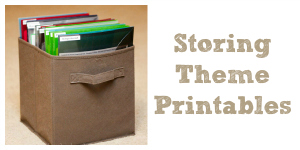Storing Theme Printables