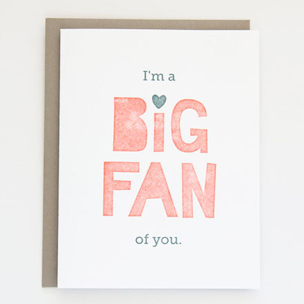 hairpin letterpress big fan