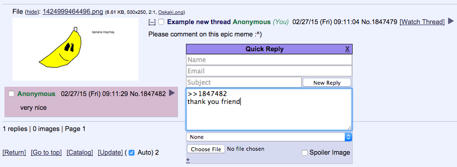New thread FAQ