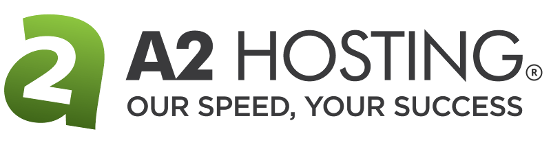 This is the A2 Hosting logo. It says &ldquo;A2 Hosting Our Speed Your Success.&rdquo;