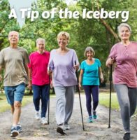 group of older adults hiking