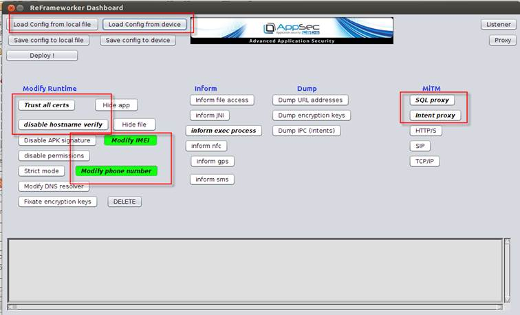 Figure 1 – the ReFrameworker dashboard Figure 1 – the ReFrameworker dashboard