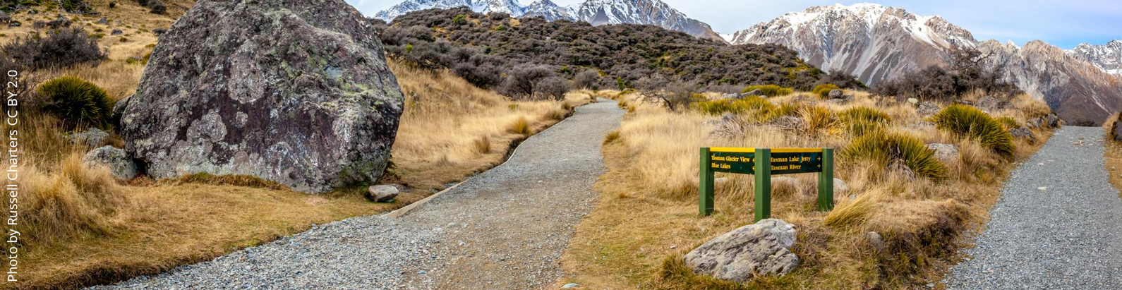 Department of Conservation track sign