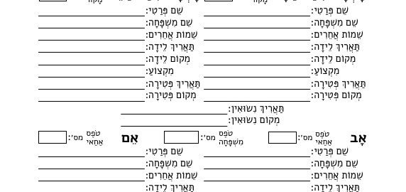 טֹפֶס יוּחֲסִין