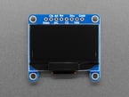 Top Down Front Shot of the Monochrome 1.3" 128x64 OLED graphic display - STEMMA QT / Qwiic