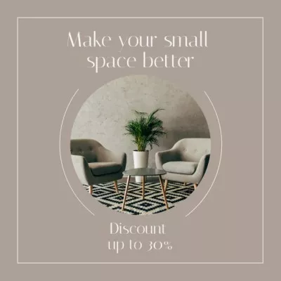 Home Decor Discount Offer with Cozy Room