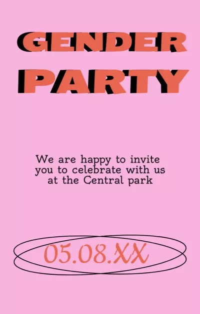 Gender Party Bright Announcement
