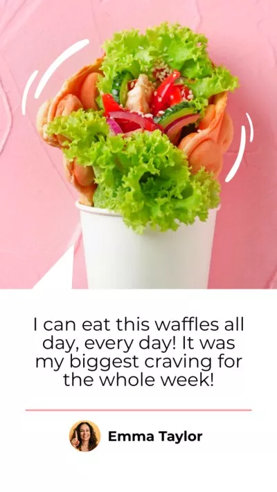 Customer's Review about Delicious Waffle