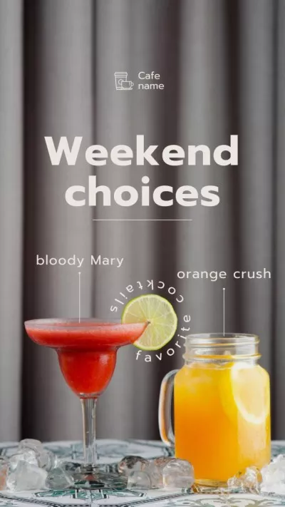 Offer of Tasty Cocktails