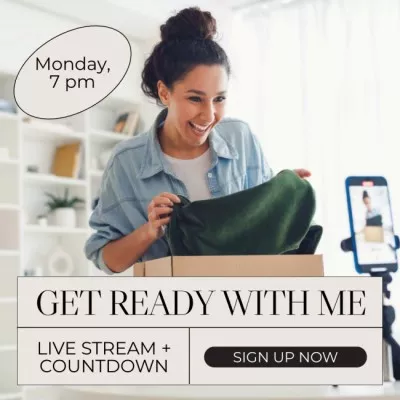 Blog Promotion with Clothes Unpacking