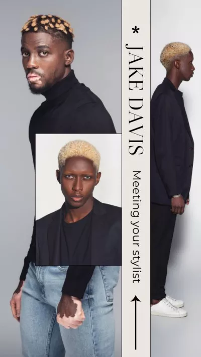 Stylist Service Offer with Fashionable Man