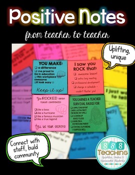 Positive Notes: Teacher to Teacher