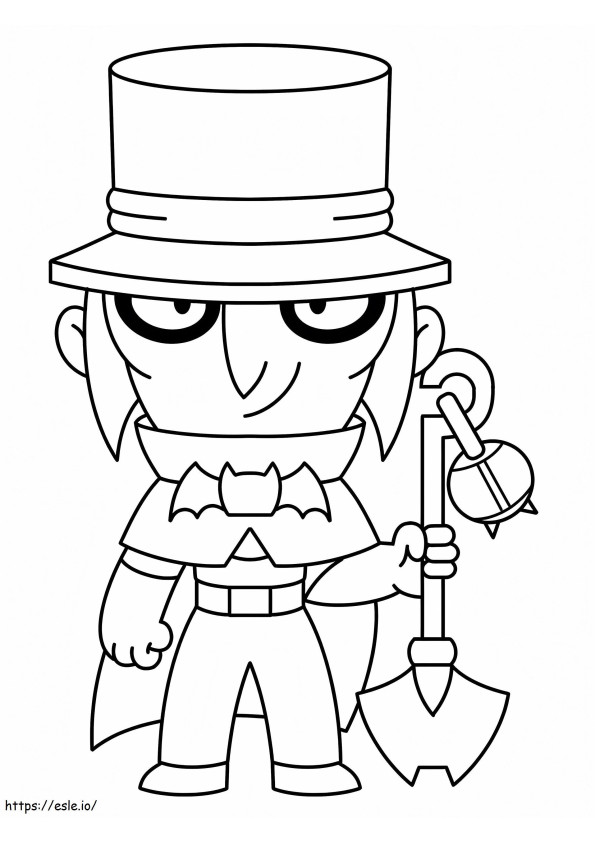 Mortis Brawl Stars 768X1024 coloring page