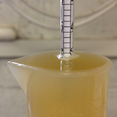 AG#127 - Belgian Extra Blonde, nicely over the 1047 target so will do a small liquorback.