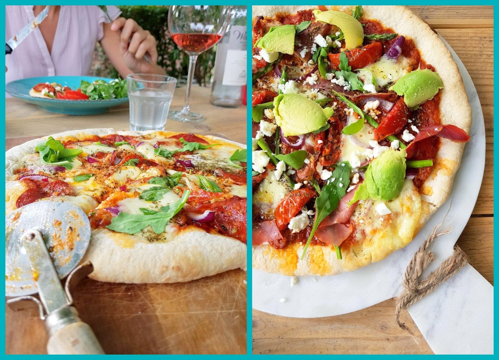 pizza al fresco (collage)