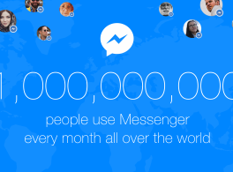 More than 1 billion people use Messenger every month.