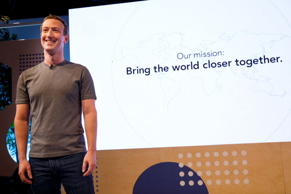 New company mission is introduced at first Facebook Communities Summit.