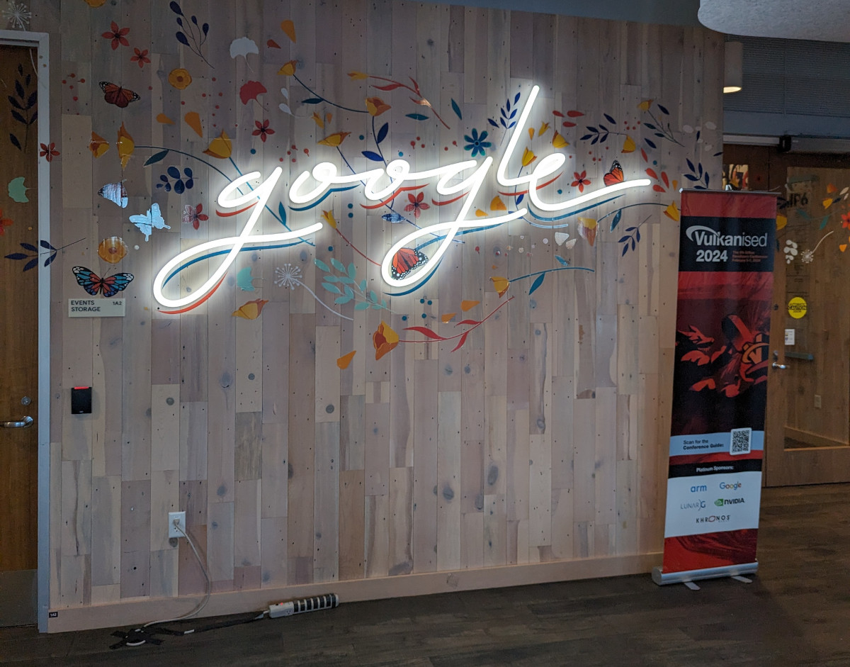 Vulkanised sign at google’s office