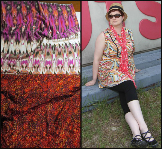 Challis Fabrics from my Stash (what to sew with them?) and Anne's Beautiful Challis Summer Frock
