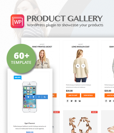 Responsive Products Showcase Listing for WordPress – WP Product Gallery